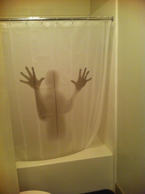 Scary Shower curtain